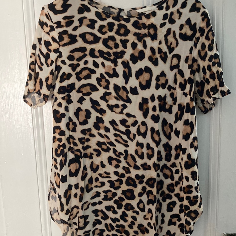 H&M Lightweight Leopard Blouse